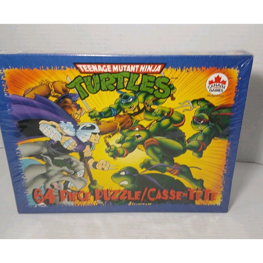 Teenage Mutant Ninja Turtles - Canada Games Vintage 64 pc Puzzle Jigsaw - New